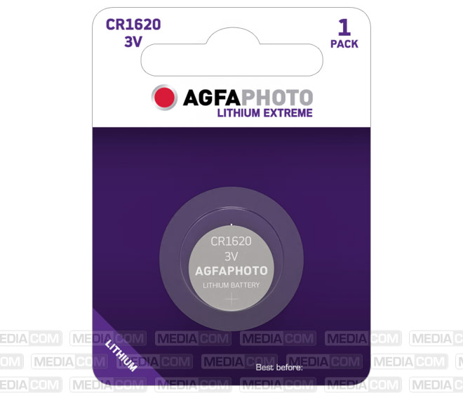 Batterie Lithium, Knopfzelle, CR1620, 3V