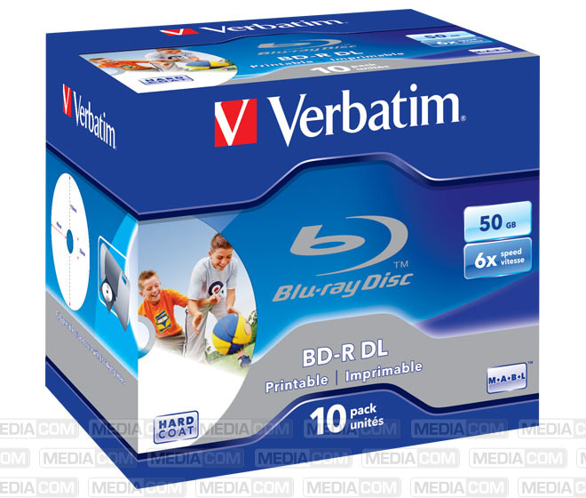 BD-R DL 50GB/1-6x Jewelcase (10 Disc)