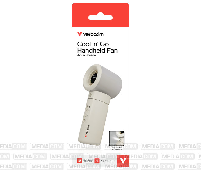 Handventilator Cool'n'Go Aqua Breeze, weiß/silber