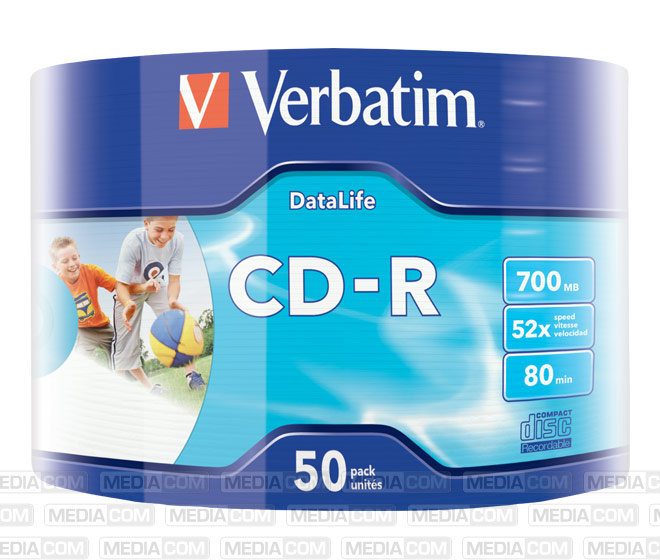 CD-R 80Min/700MB/52x Eco-Pack (50 Disc)