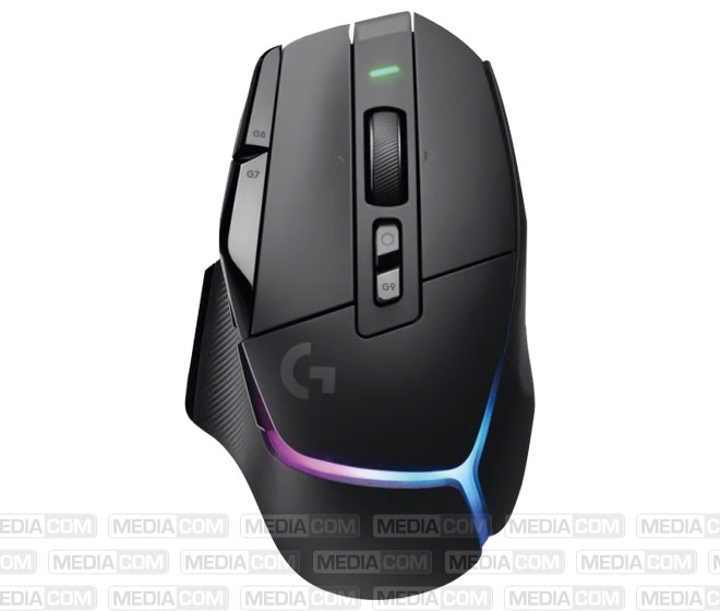 Gaming Maus G502 X PLUS, LIGHTFORCE Hybrid, schwarz