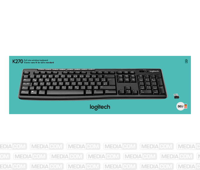 Tastatur K270, Wireless, schwarz