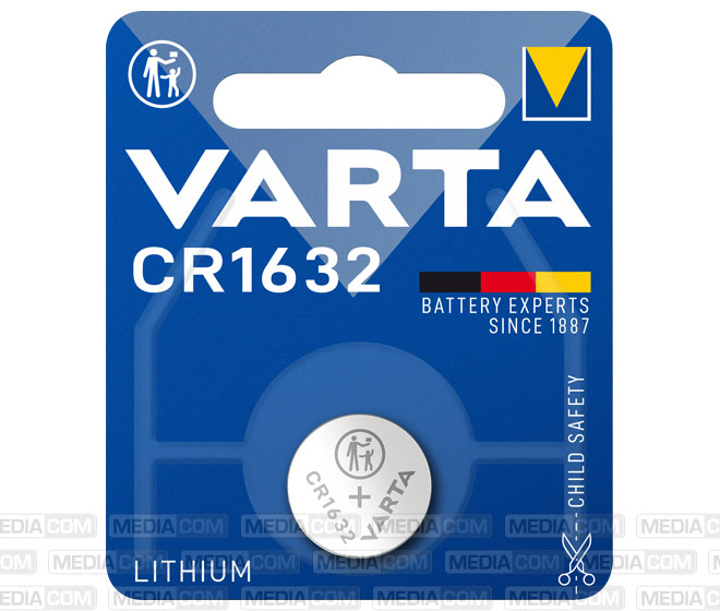 Batterie Lithium, Knopfzelle, CR1632, 3V