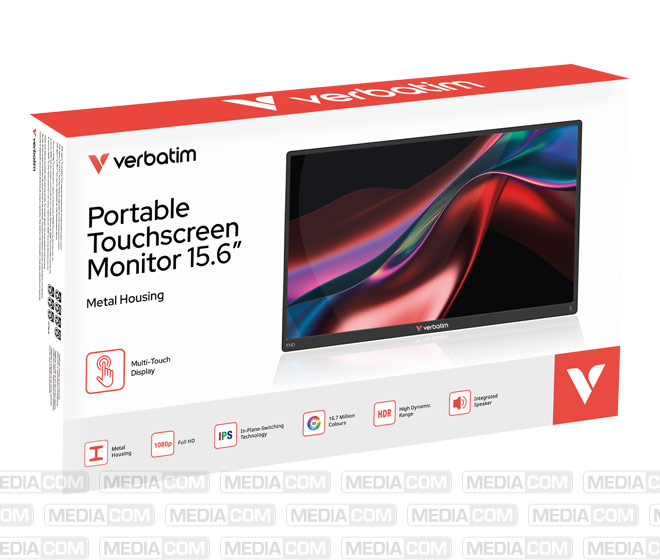 Portable Monitor PMT-15, 15.6'' (39.62cm), LCD, Full HD