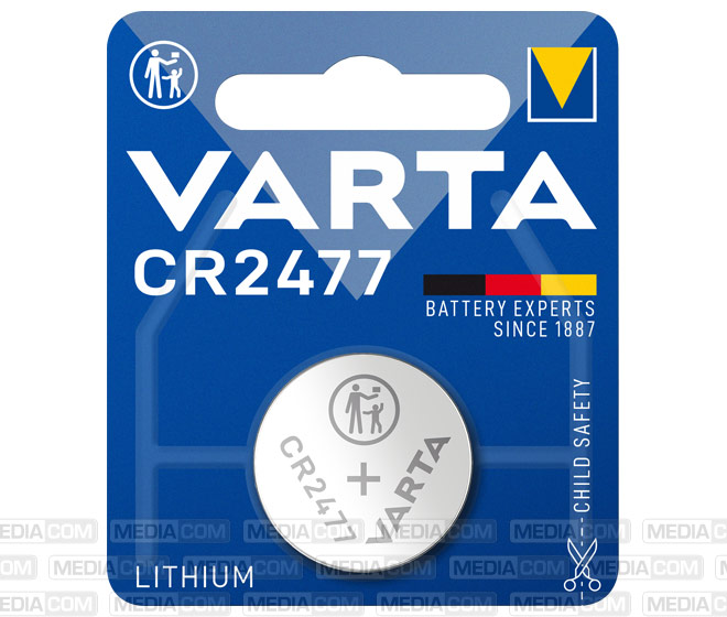 Batterie Lithium, Knopfzelle, CR2477, 3V