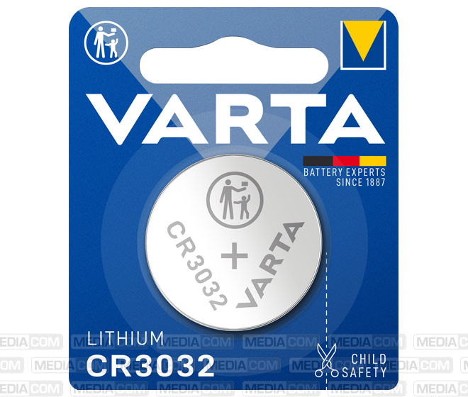 Batterie Lithium, Knopfzelle, CR3032, 3V