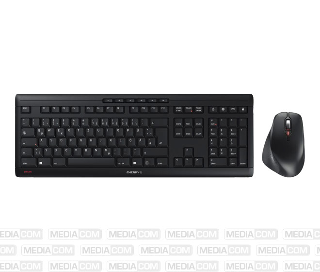Tastatur-Maus Set STREAM Desktop Comfort, Wireless, schwarz