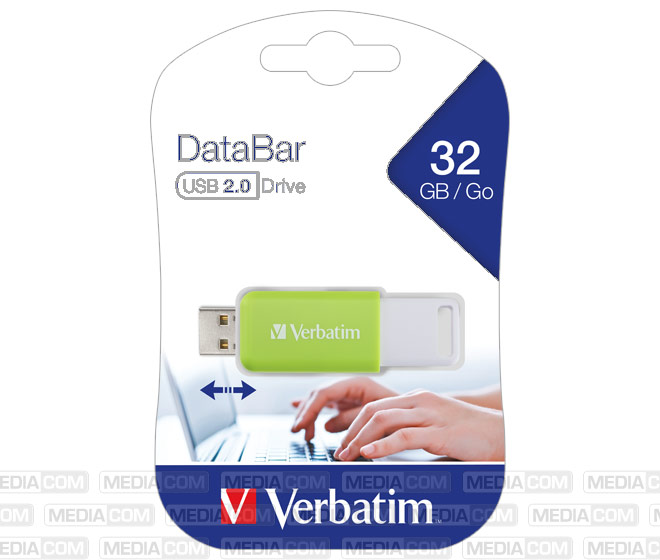 USB 2.0 Stick 32GB, DataBar, grün