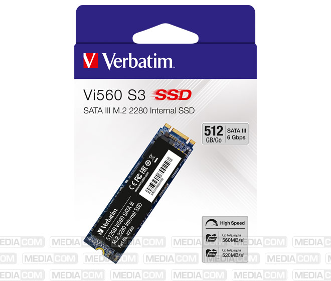 SSD 512GB, SATA-III, M.2 2280