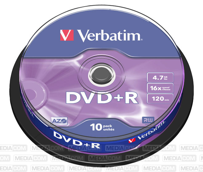 DVD+R 4.7GB/120Min/16x Cakebox (10 Disc)