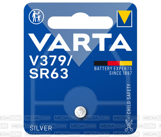 Batterie Silver Oxide, Knopfzelle, 379, SR63, 1.55V