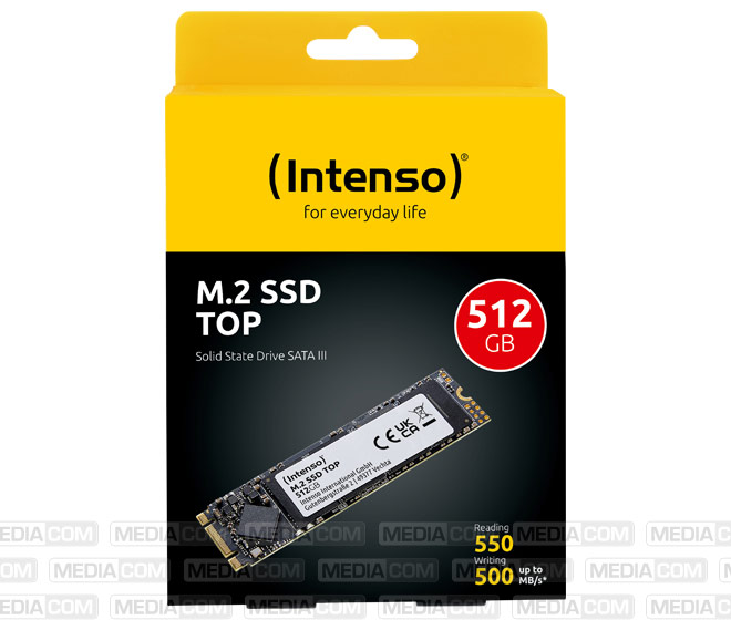 SSD 512GB, SATA-III, M.2 2280, Top