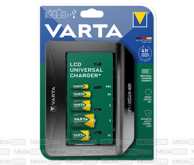 Akku NiMH, Universal Ladegerät, LCD Charger+