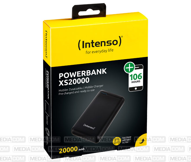 Akku Powerbank, 20.000mAh, XS20000, schwarz