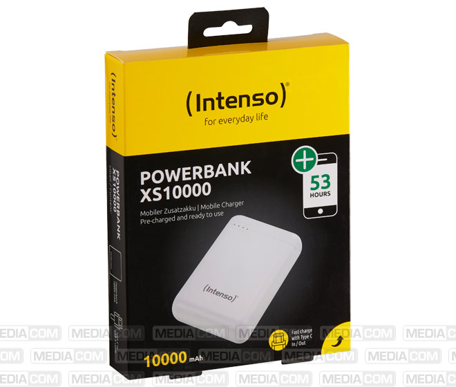 Akku Powerbank, 10.000mAh, XS10000, weiss