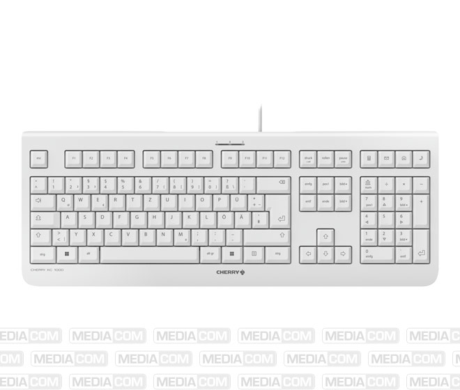 Tastatur KC 1000, USB, hellgrau