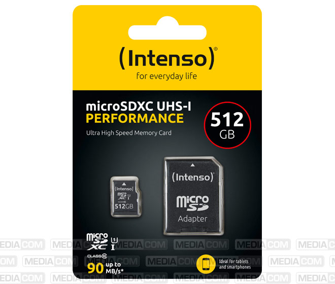 microSDXC Card 512GB, Performance, Class 10, U1