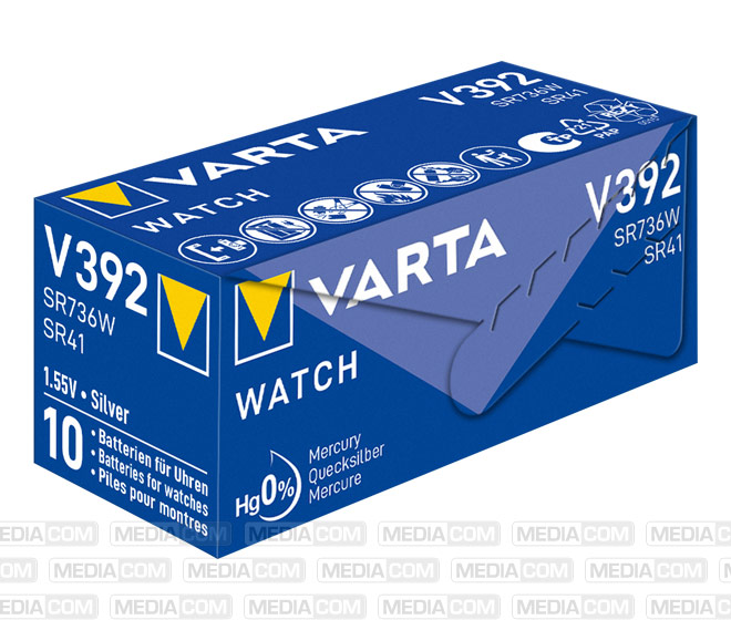 Batterie Silver Oxide, Knopfzelle, 392, SR41, 1.55V