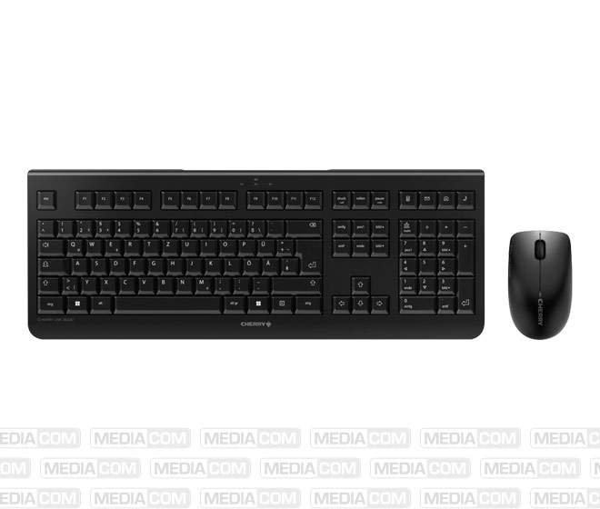 Tastatur-Maus Set DW 3000, Wireless, schwarz Tastatur-Maus Set DW 3000, Wireless, schwarz