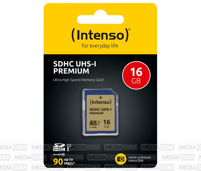 SDHC-Card 16GB, Premium, Class 10, U1, UHS-I