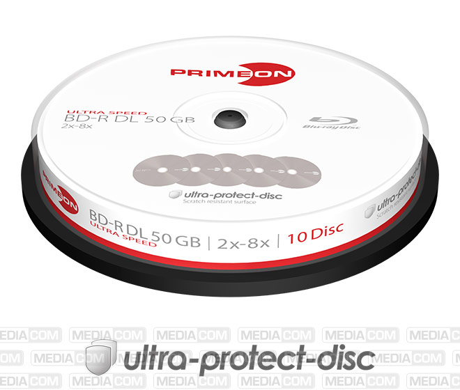 BD-R DL 50GB/2-8x, Ultra Speed, Cakebox (10 Disc)