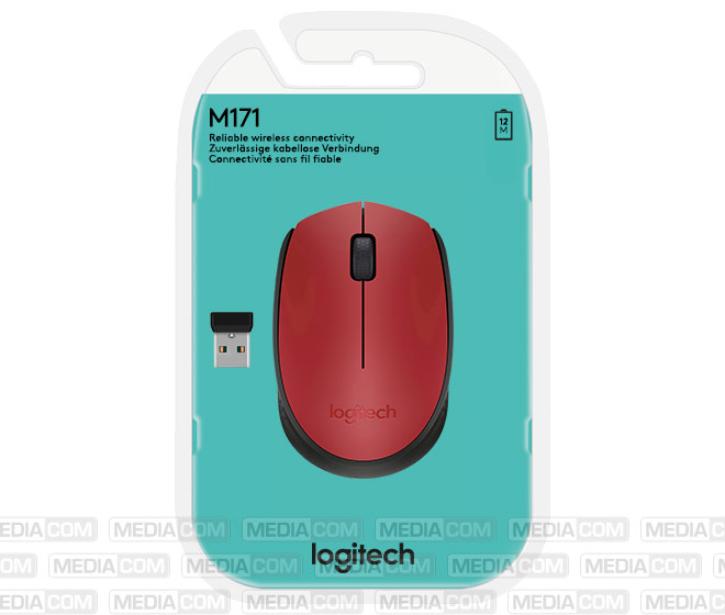 Maus M171, Wireless, rot