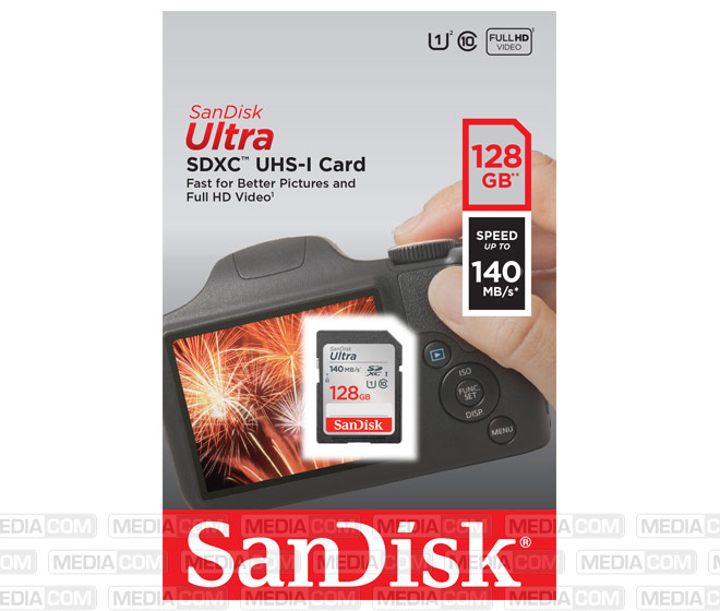SDXC-Card 128GB, Ultra, Class 10, UHS-I