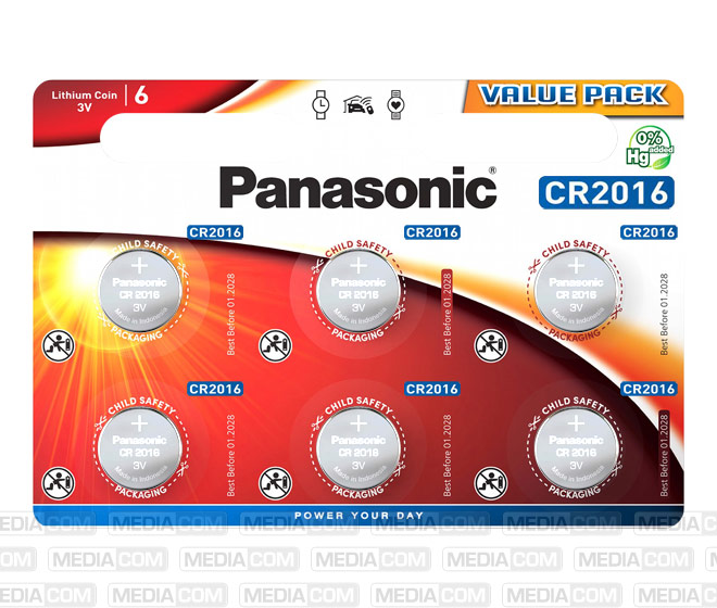 Batterie Lithium, Knopfzelle, CR2016, 3V