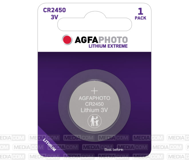 Batterie Lithium, Knopfzelle, CR2450, 3V