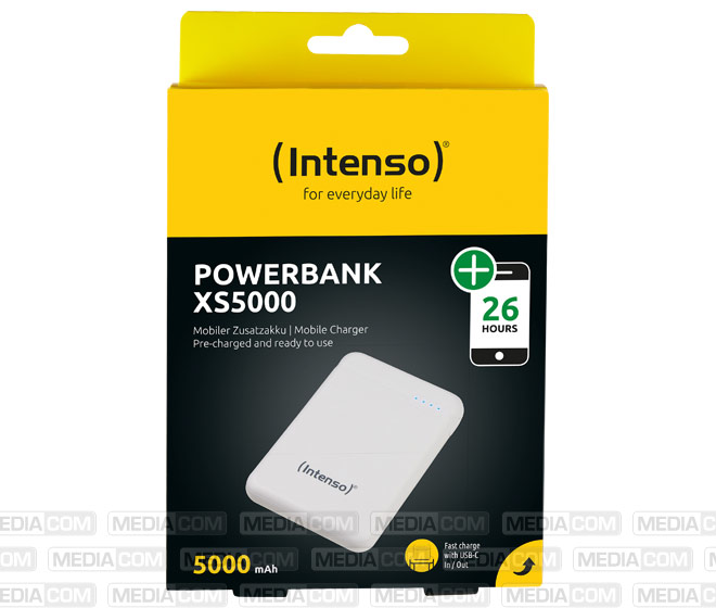 Akku Powerbank, 5.000mAh, XS5000, weiss