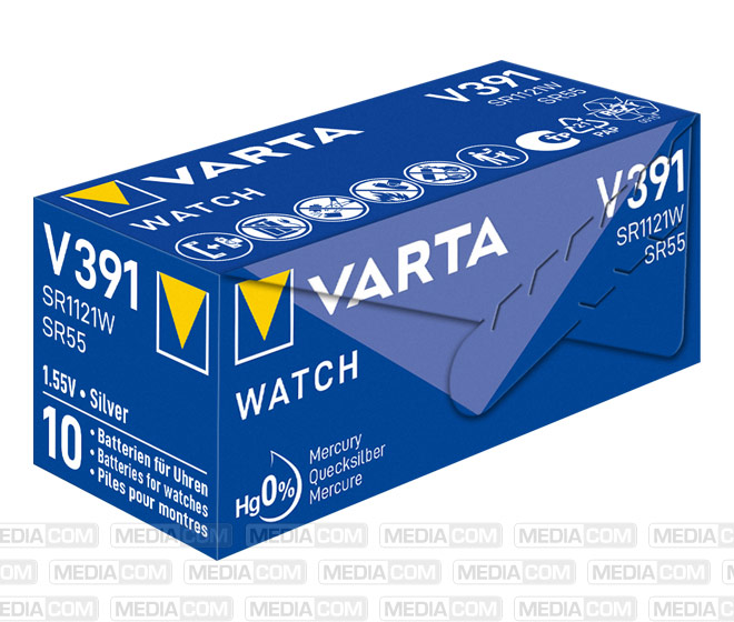 Batterie Silver Oxide, Knopfzelle, 391, SR55, 1.55V