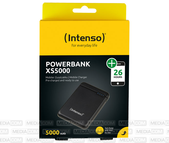 Akku Powerbank, 5.000mAh, XS5000, schwarz