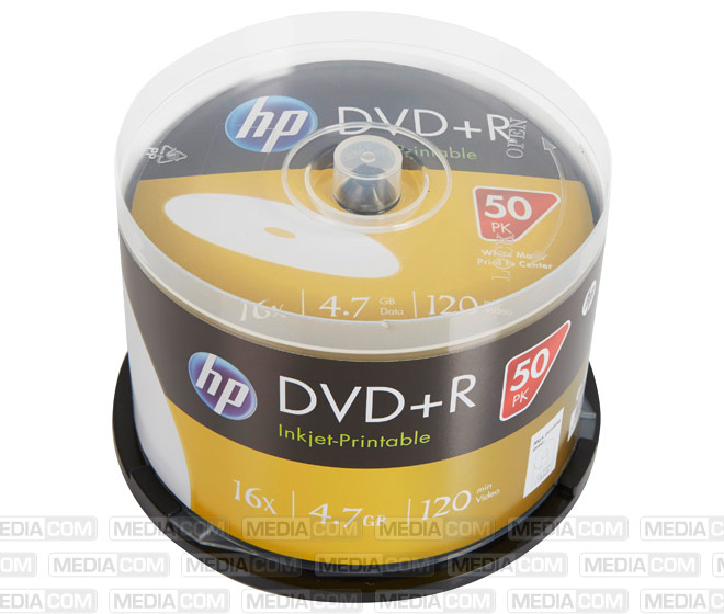 DVD+R 4.7GB/120Min/16x Cakebox (50 Disc)