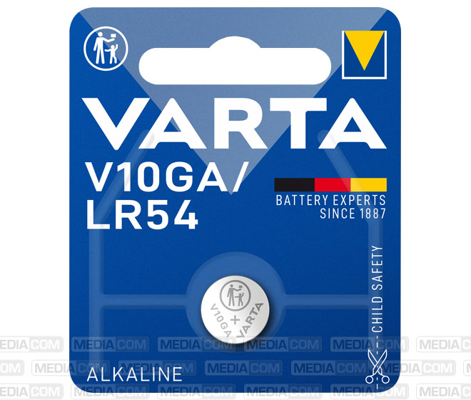 Batterie Alkaline, Knopfzelle, LR54, V10GA, 1.5V