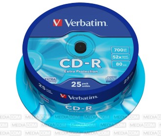 CD-R 80Min/700MB/52x Cakebox  (25 Disc)