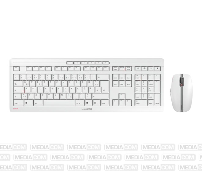 Tastatur-Maus Set STREAM Desktop, Wireless, hellgrau