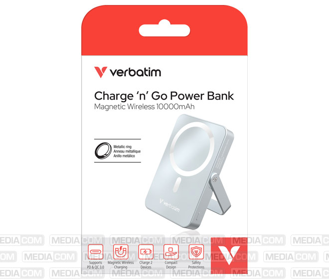 Akku Powerbank, 10.000mAh, Charge´n´Go, blau