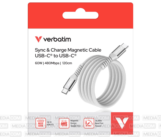 Ladekabel, USB-C/USB-C, 1.2m, blau