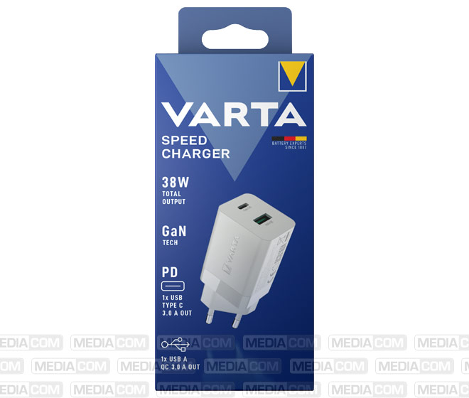 Ladeadapter, Speed Charger, GaN, 38W, weiss