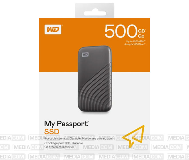 SSD 500GB, USB 3.2, Typ A-C, My Passport