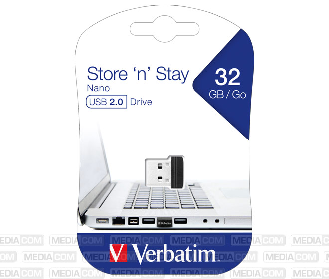 USB 2.0 Stick 32GB, Nano Store'n'Stay