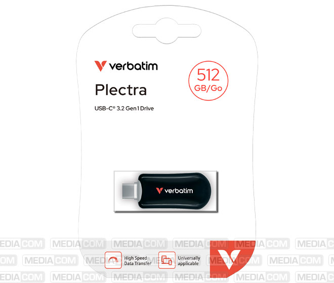 USB 3.2 Stick 512GB, Plectra, schwarz