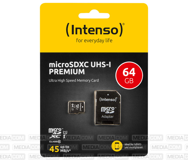 microSDXC Card 64GB, Premium, Class 10, U1