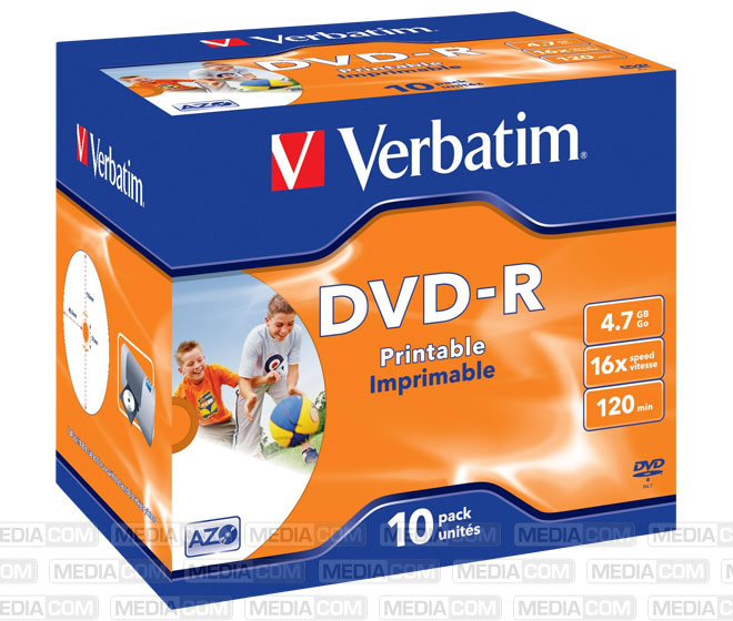 DVD-R 4.7GB/120Min/16x Jewelcase (10 Disc)