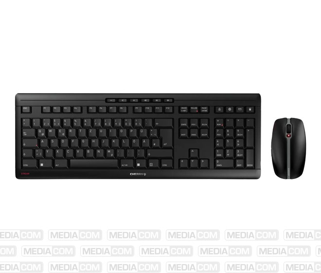 Tastatur-Maus Set STREAM Desktop Recharge, Wireless, schwarz