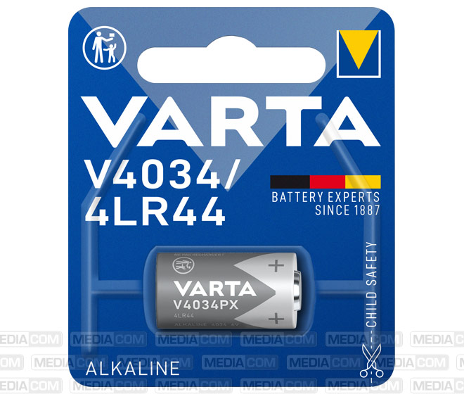 Batterie Alkaline, V4034PX, 4LR44, 6V