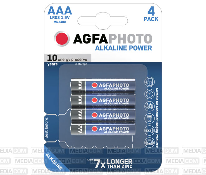 Batterie Alkaline, Micro, AAA, LR03, 1.5V