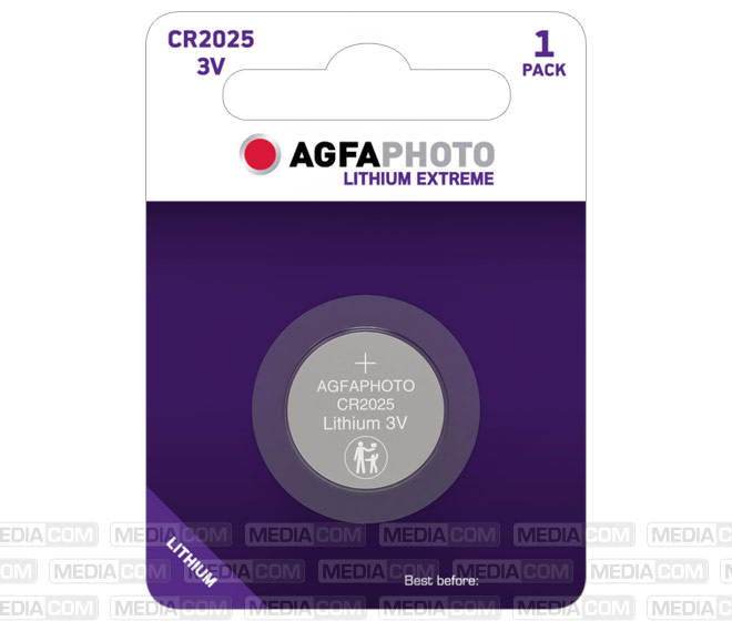 Batterie Lithium, Knopfzelle, CR2025, 3V