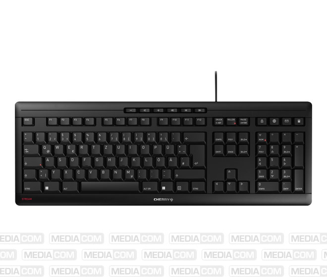 Tastatur STREAM Keyboard, USB, schwarz Tastatur STREAM Keyboard, USB, schwarz