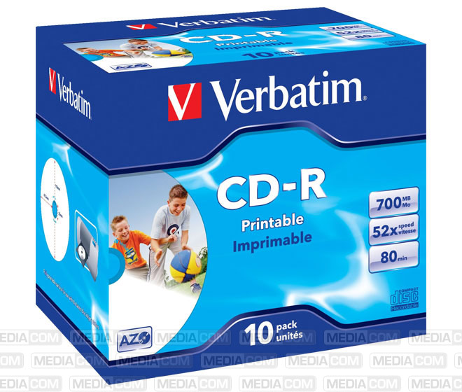 CD-R 80min/700MB/52x Jewelcase  (10 Disc)